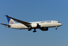着陸 UNITED 787-8 
