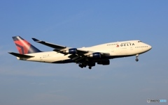 DELTA 747-400 着陸　