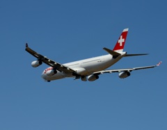 SWISS A340-313 離陸