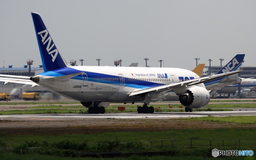 ANA 787-8 出発　