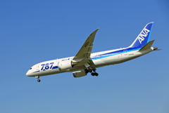 「青い空」が一番　ANA 787-8 JA820A 到着