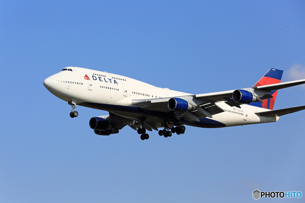 「すかい」 DELTA 747-400 N669US Landing