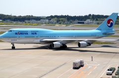 KOREAN AIR 747-400　駐機です