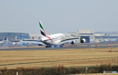 「青空」エミレーツ航空 A380-861 A6-EDE Landing 「青空」エミレーツ航空 A380-861 A6-EDE Landing