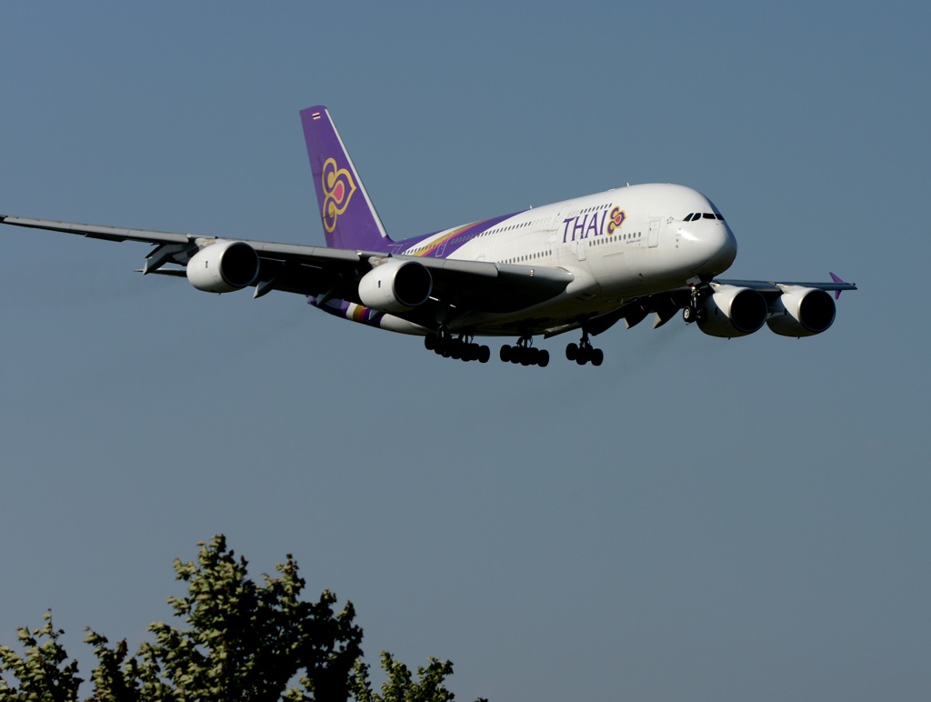 THAI A380-841 着陸　
