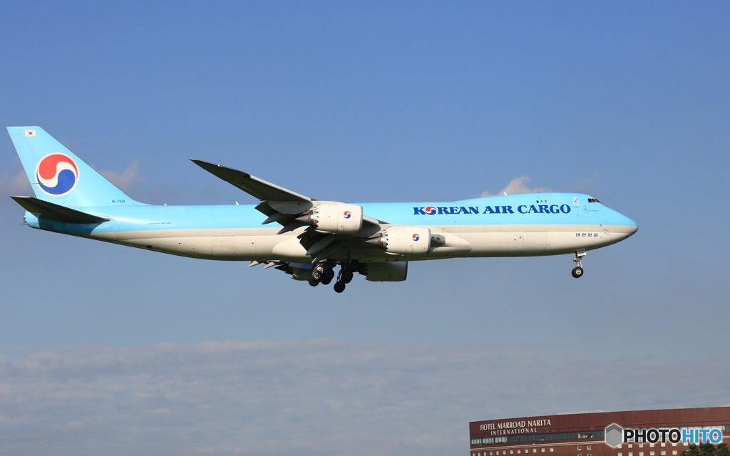 KOREAN Cargo 747-8H 着陸　