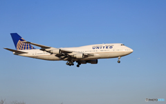 「青空」UNITED 747-400 N174UA/ジャンボ保存委員会