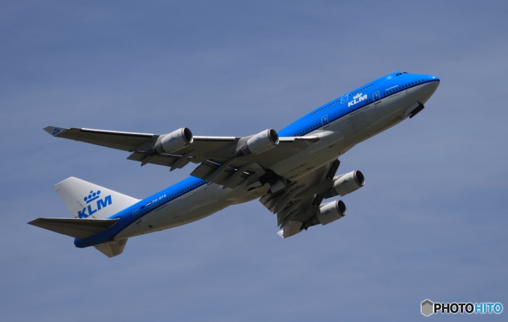 離陸☮ KLM ７４７ジャンボ機