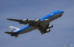 離陸☮ KLM ７４７ジャンボ機