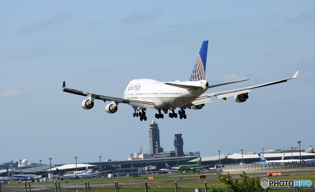 ジャンボ機　UNITED 747-400 N179UA