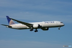 UNITED 787-9 到着　