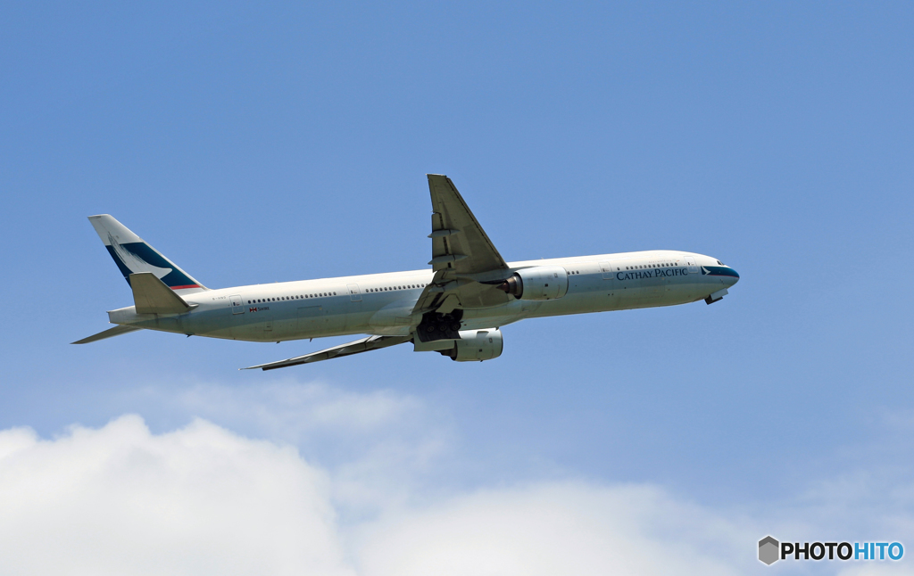 Cathay 777-367 B-HNG 飛び立ち 