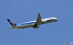 [青い空]　ANA 777-381 JA792A
