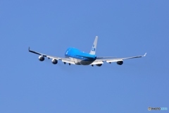 離陸　KLM 747-400 PH-BFS