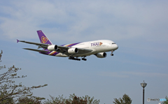 THAI A380-841 HS-TUF 到着 