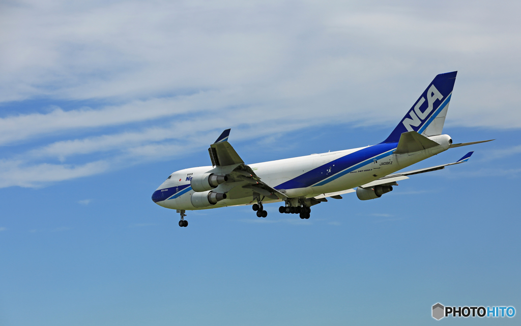 「青い空」 NCA 747-400F JA08KZ/ジャンボ保存委員会 
