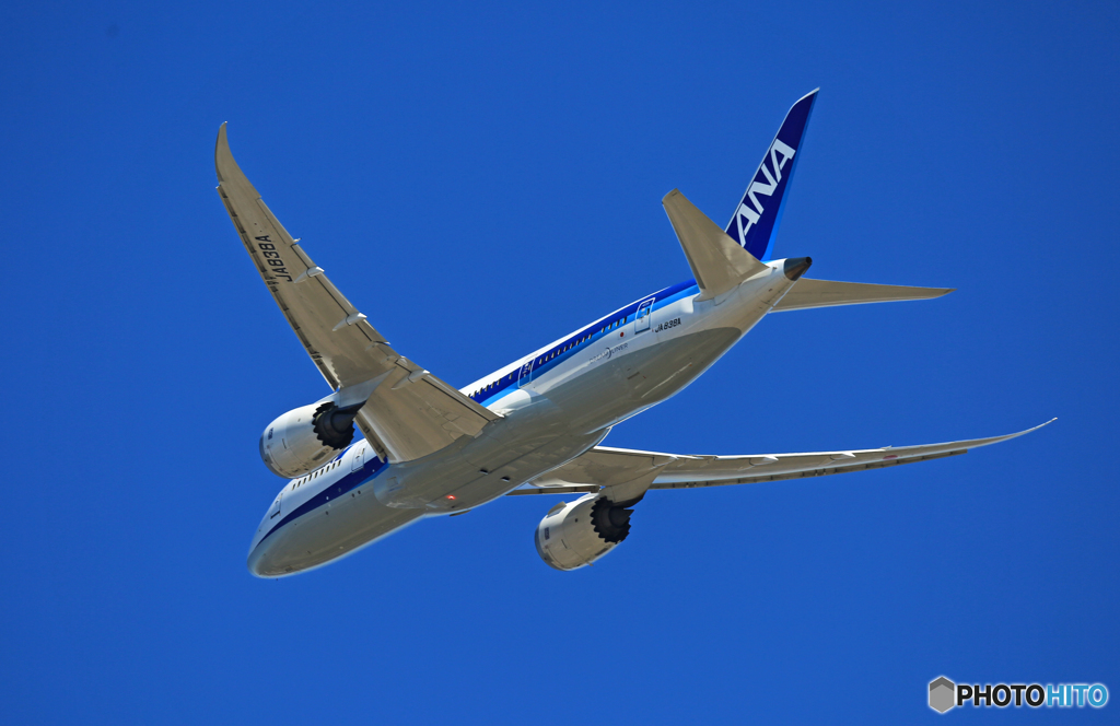 「良い天気」 ANA 787-8 JA838A飛行 