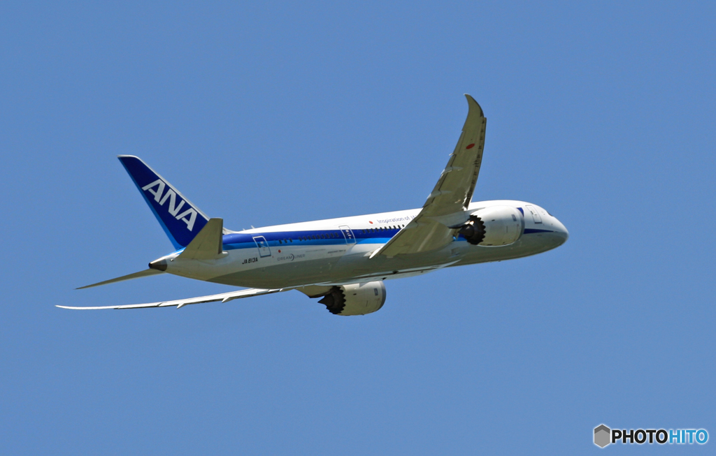 [青い空]　ANA 787-8 JA813A