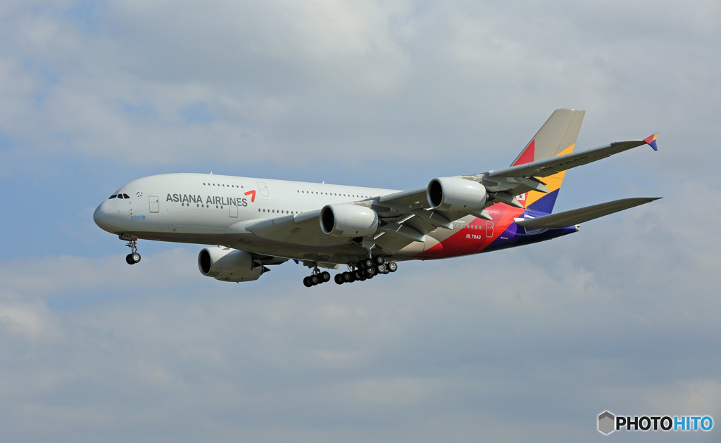 初めての撮影!!!!　Asiana A380