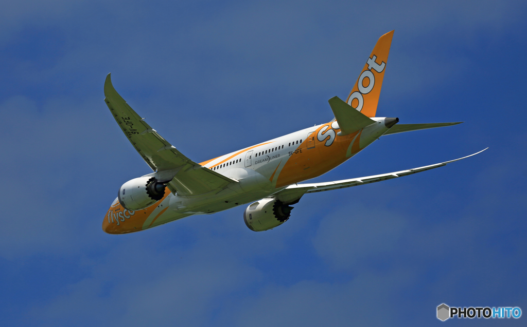 出発 scoot 787-9 9V-OFE