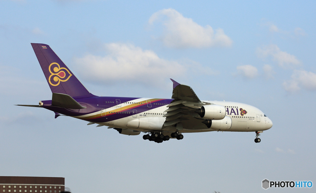 THAI A380-841 HS-TUE 離陸　