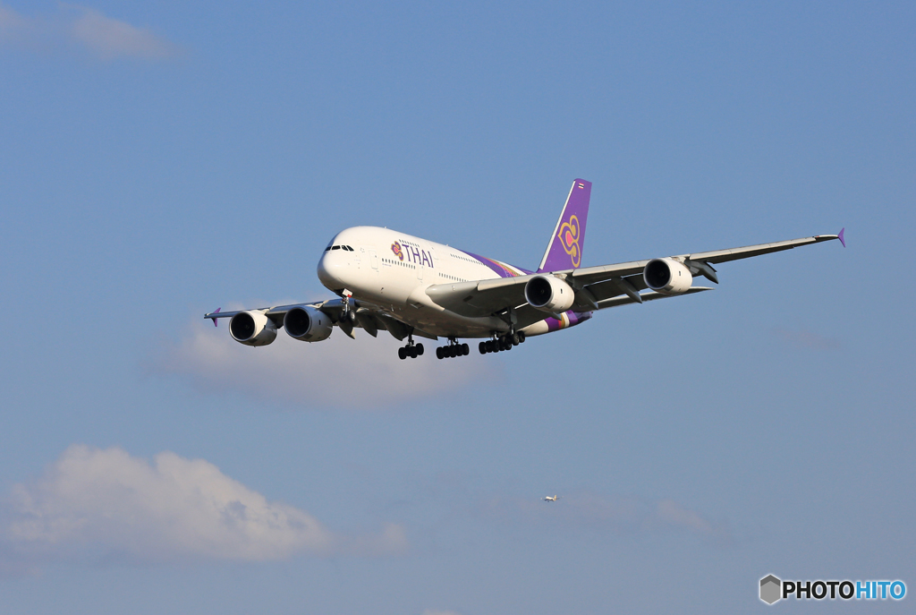 「SKY」 THAI A380-841 HS-TUE到着