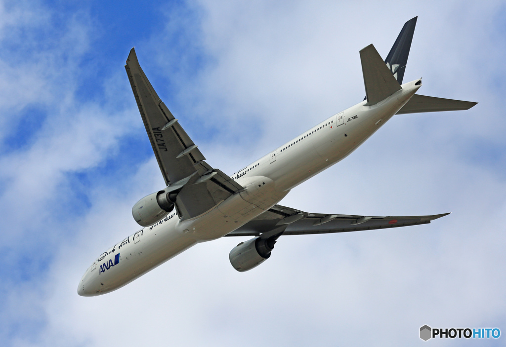 離陸 ANA 777-381 JA731A