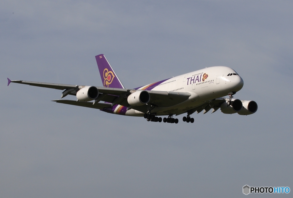 THAI A380-841 到着　