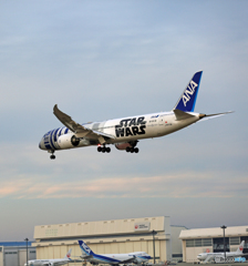 「そら」来たー　「R2-D2」 787-9 JA873A