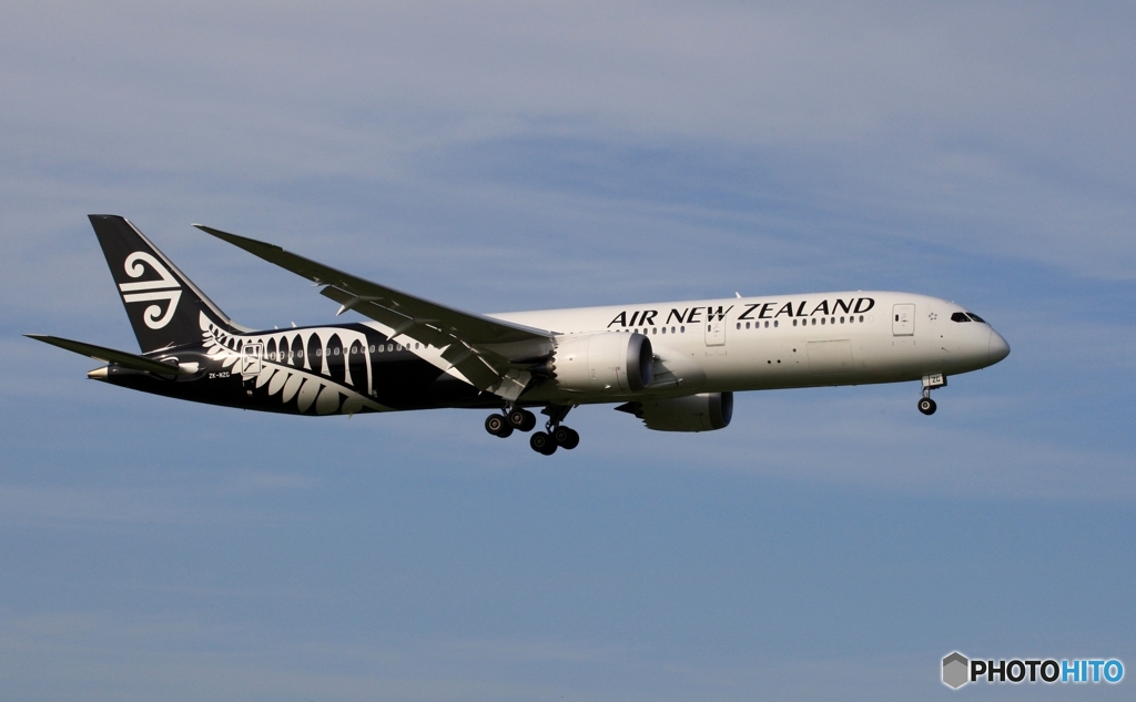 Air New Zealand 787-9 着陸　