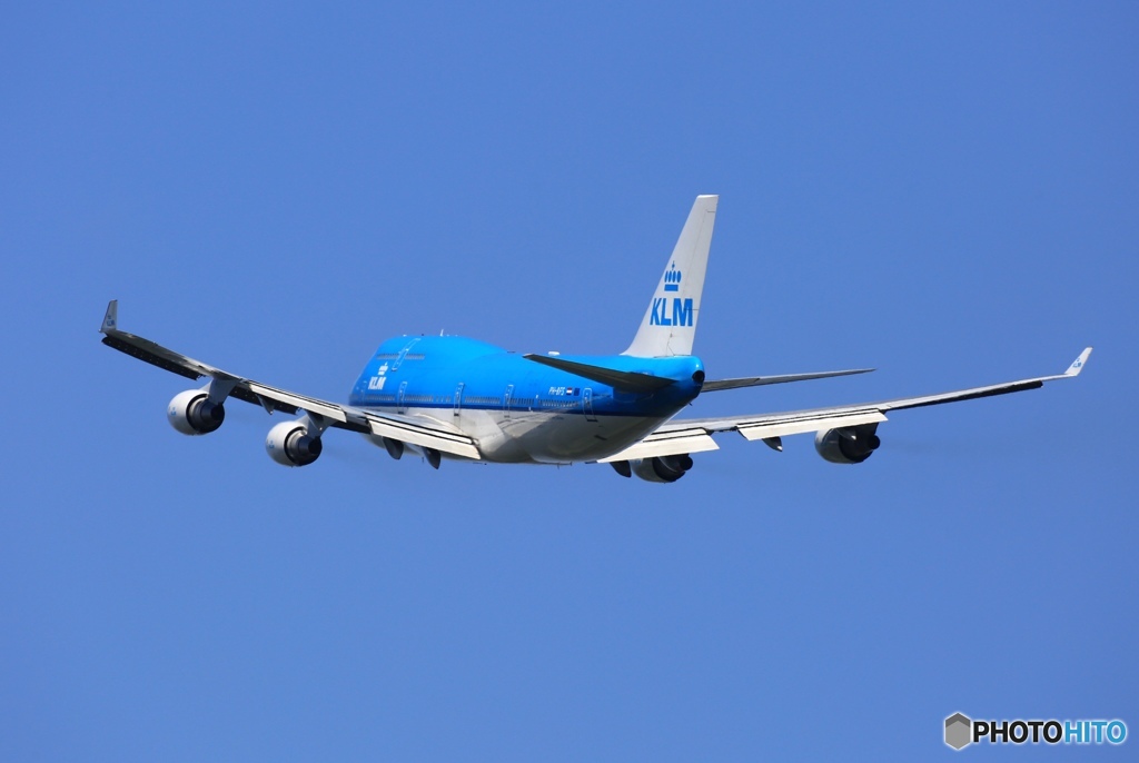 KLM 747-400 PH-BFS 離陸