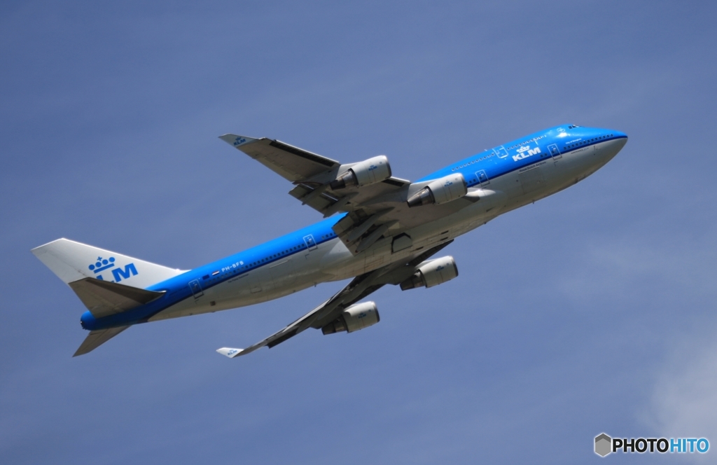 離陸　KLM 747-400