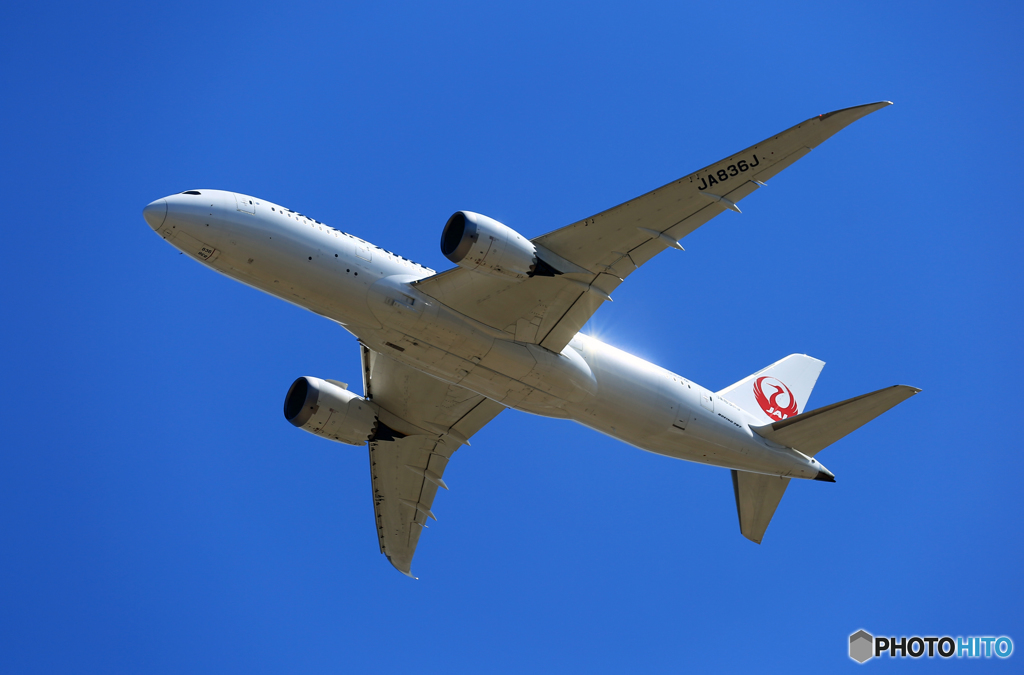「SKY」 JAL 787-8 JA836J出発