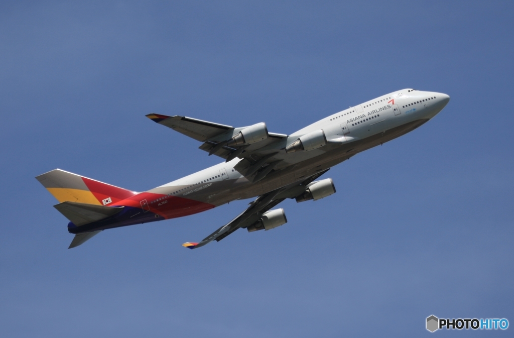 Asiana 747-400 離陸　