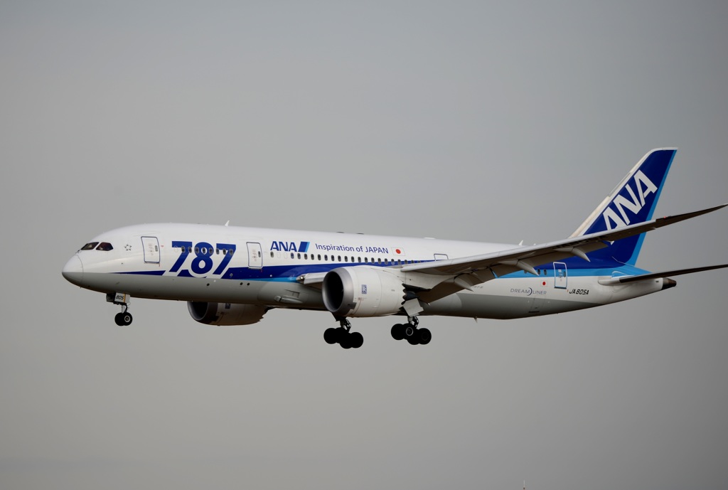 ANA 787-8 着陸