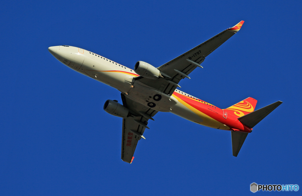 「空色」 海南航空 737-800 B-1797飛行