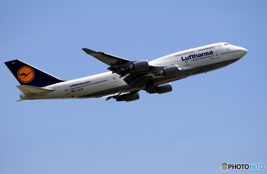 Lufthansa 747-430 離陸　