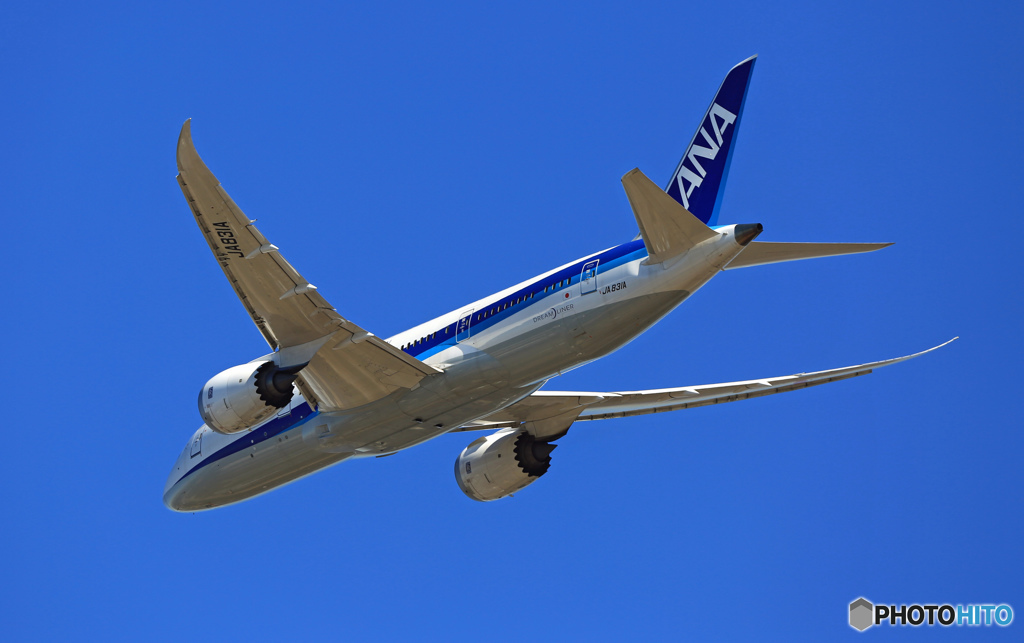 ANA 787-8 JA831A 出発 