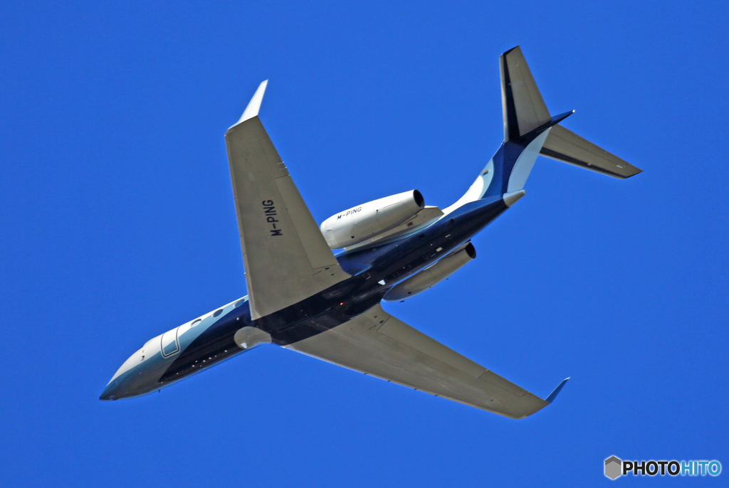 private:Gulfstream G450 M-PING 出発 