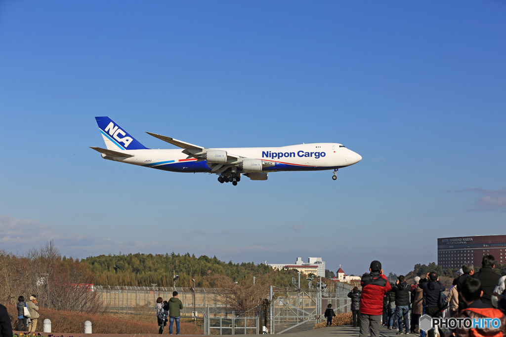 「青空」 NCA 747-8KZF JA12KZ✈到着ですよ