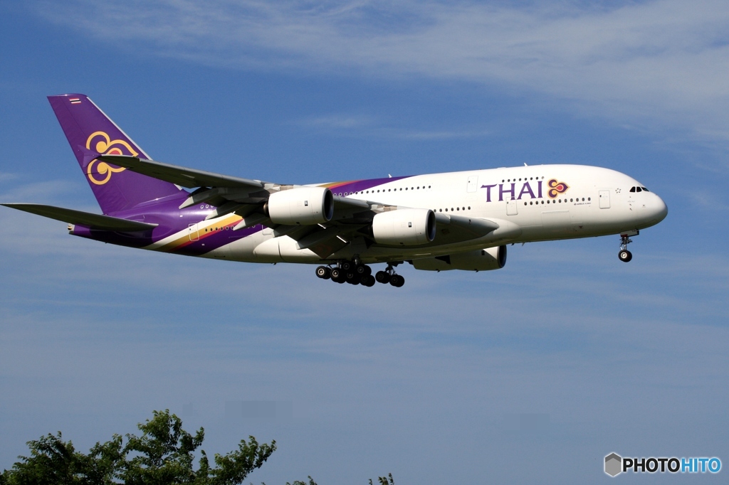 着陸　Thai A380-841 