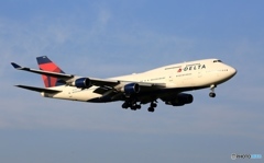 DELTA 747-400 着陸　