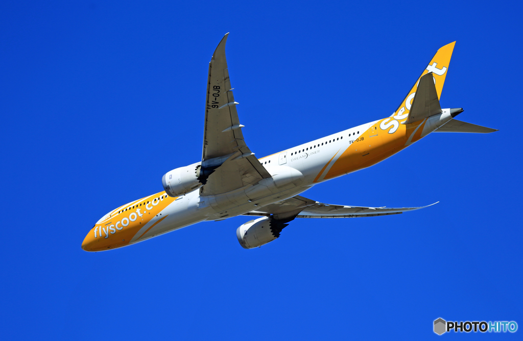 離陸 scoot 787-9 9V-OJB