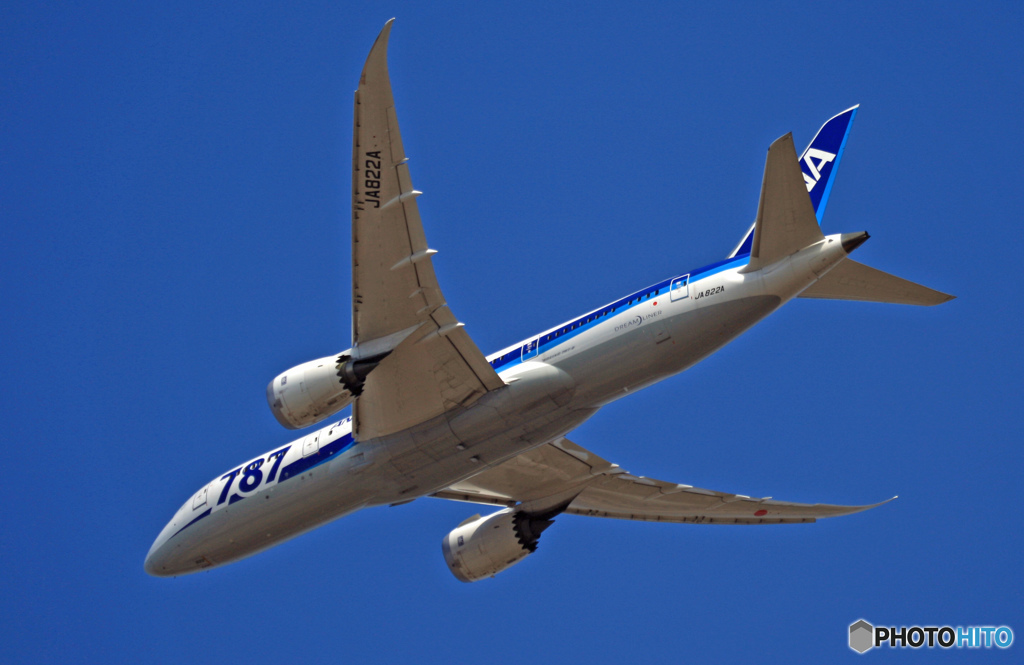 ANA 787-8 JA822A 出発 