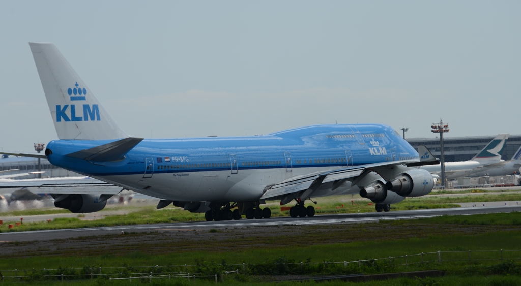 出発（135）KLM 747-400 　　