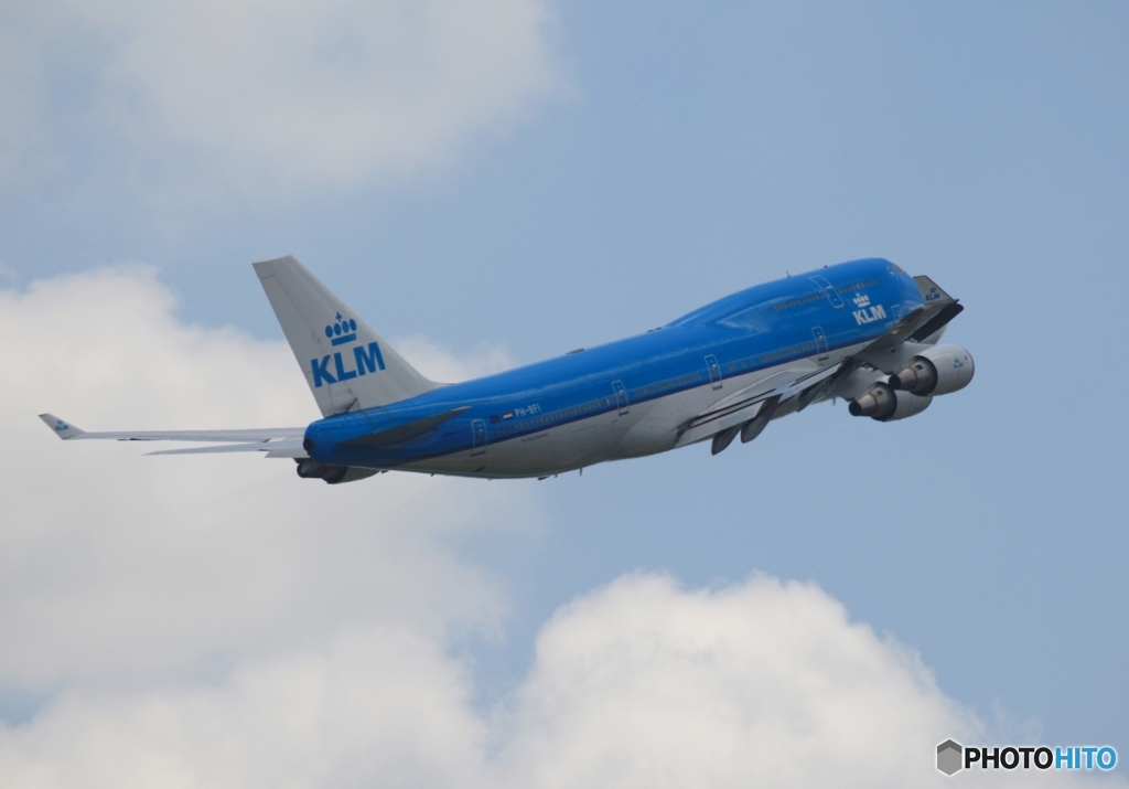 離陸　KLM 747-400