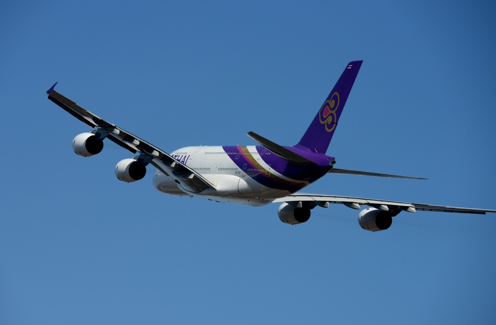 Thai A380-841 飛行