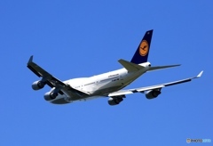✈Lufthansa 747-400  飛行　