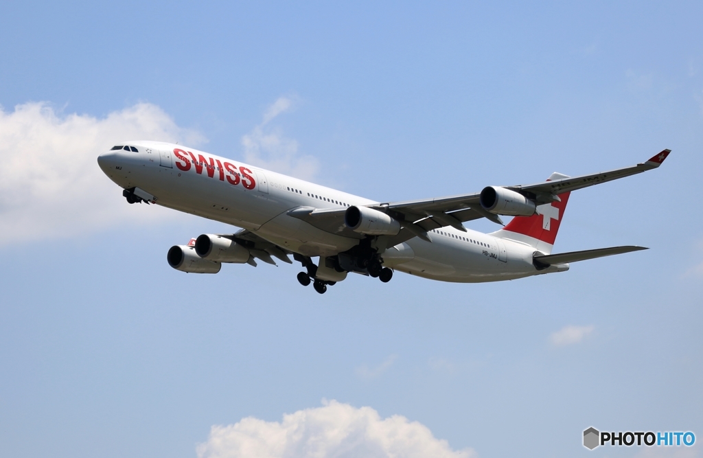 SWISS A340-313 離陸　