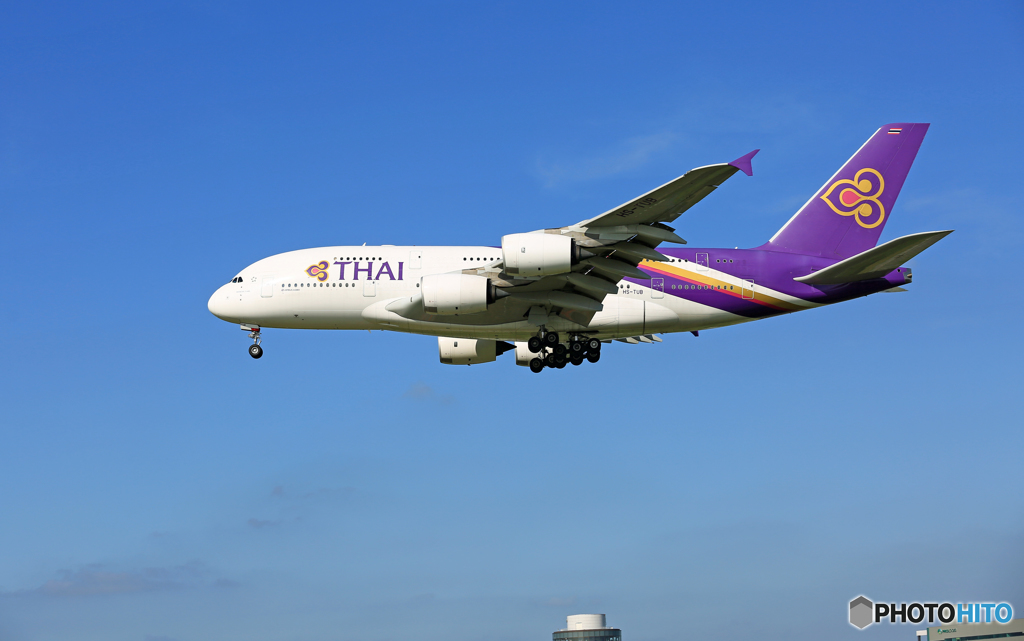 Thai A380-841 HS-TUB 着陸 
